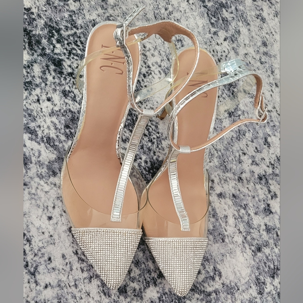 Elegant Silver Women's Shoes